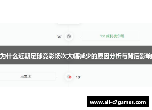 为什么近期足球竞彩场次大幅减少的原因分析与背后影响